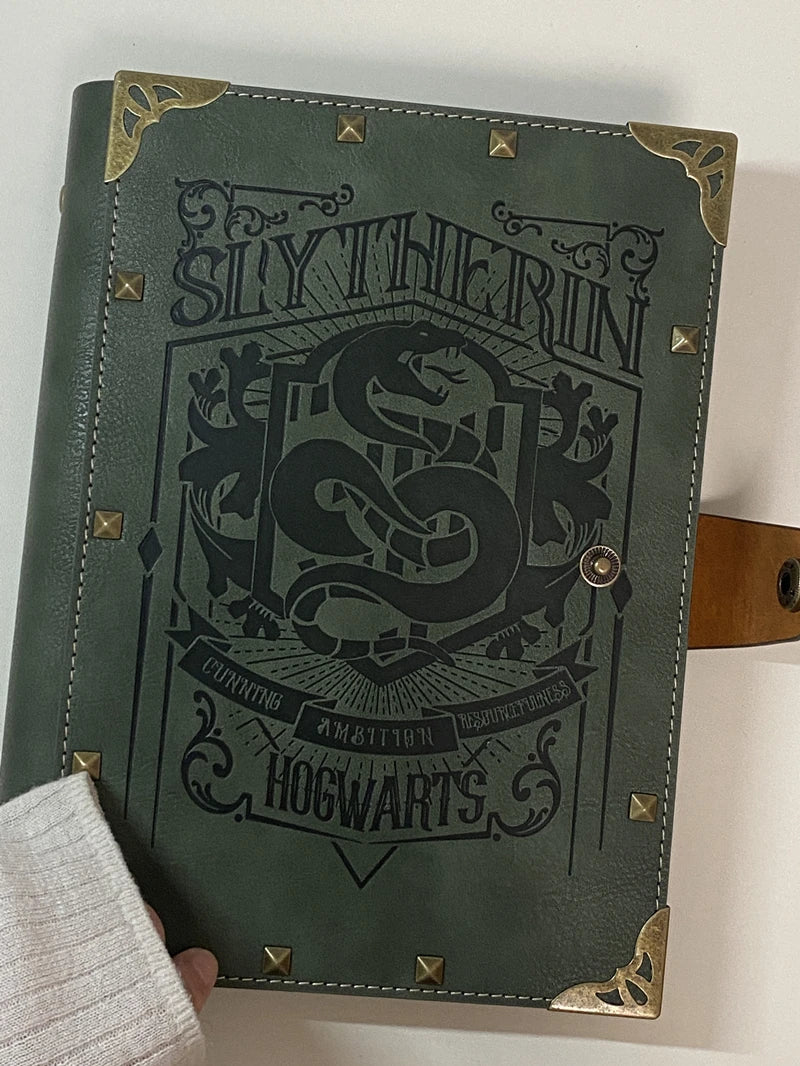 A5 B5 Harry Potters Notebook Hogwarts Loose-leaf Vintage Kraft Notepad Gryffindor Slytherin Raven Claw Hufflepuff Document Book