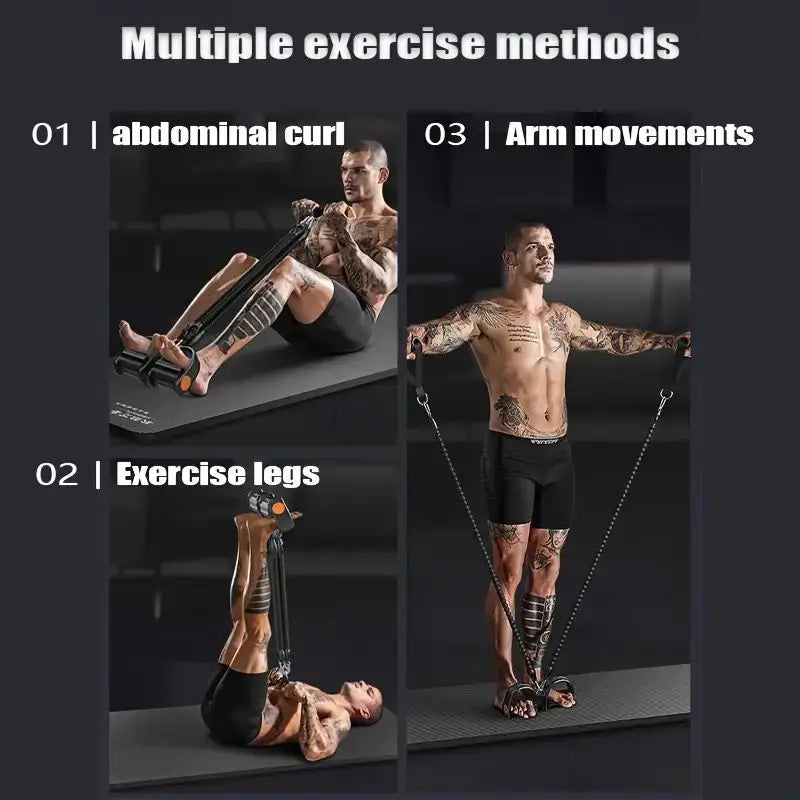 NEW Arrivals Pedal Tension Rope Puller Exercise At Home Multi-Functional Fitness Exercise Resistance Band Women Men Sports Gym Equipment Home Gym Accessories Sports Supplies