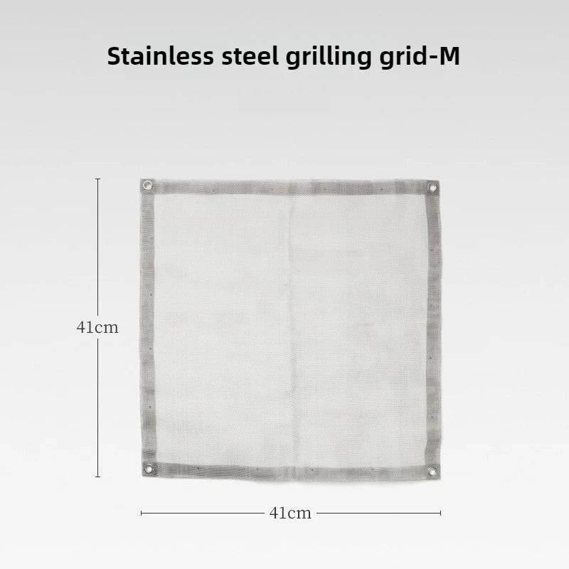NEW Set Portable Fire Pit Durable Outdoor Camping BBQ Mesh Fireplace Steel Backyard Rack Fire Quick Assembly Net Camping Grill Net