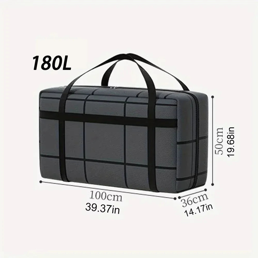 3 PCS Set Large Capacity Outdoor Moving Travel Packing Hand-Held Clothes Storage Organizer Bag Foldable Dust-Proof Non-Woven Fabric Packing Bags Bedroom Wardrobe Organizer Sets