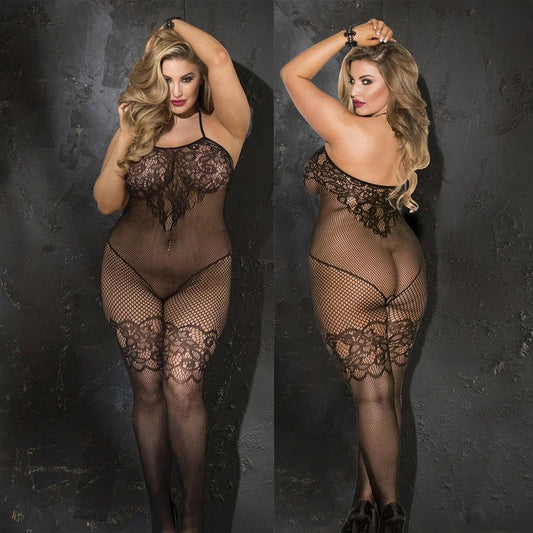 14 Types S-2XL Plus Size Sexy Lingerie Women Erotic Bodystocking Underwear Crotchless Fishnet Full Body Stockings Open Crotch Sex Clothes Curvy Ladies Sexy Lingerie Apparel Clothing Supplies