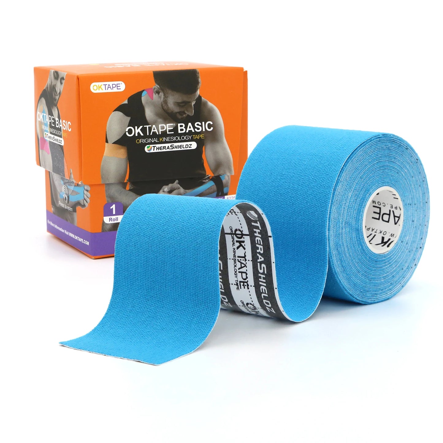 5CM X 5M PRO TAPE Kinesiology Tape Basic Original Cotton Elastic Athletic Tape Latex Free  Uncut Roll Fitness Gym Pain Relief Arm