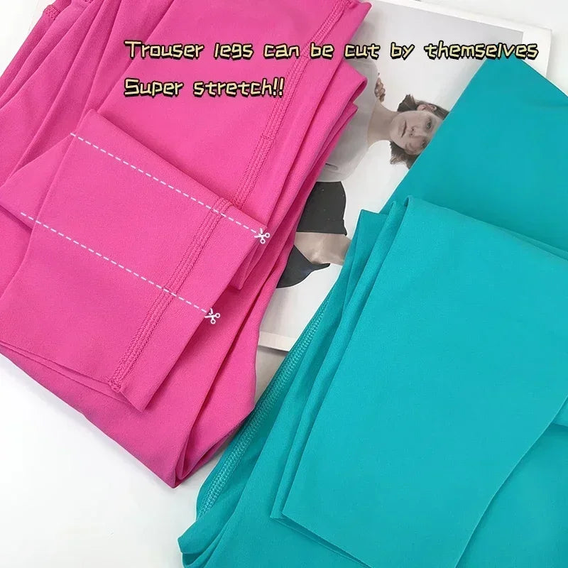 2 PCS Yoga Set 7 Colors Sportswear Fitness Suits Sexy Cross Back Yoga Tops Elasticity High Waist Leggings Running Sports Clothing👚👍️