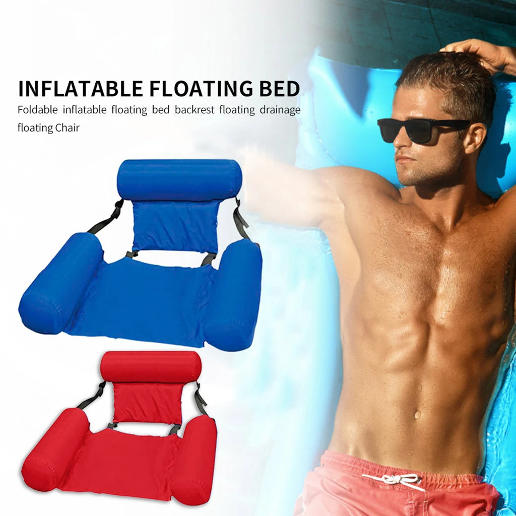 Inflatable Mattress Water Swimming Pool Accessories Hammock Lounge Chairs Pool Float Water Sports Toys Float Mat Pool Toys