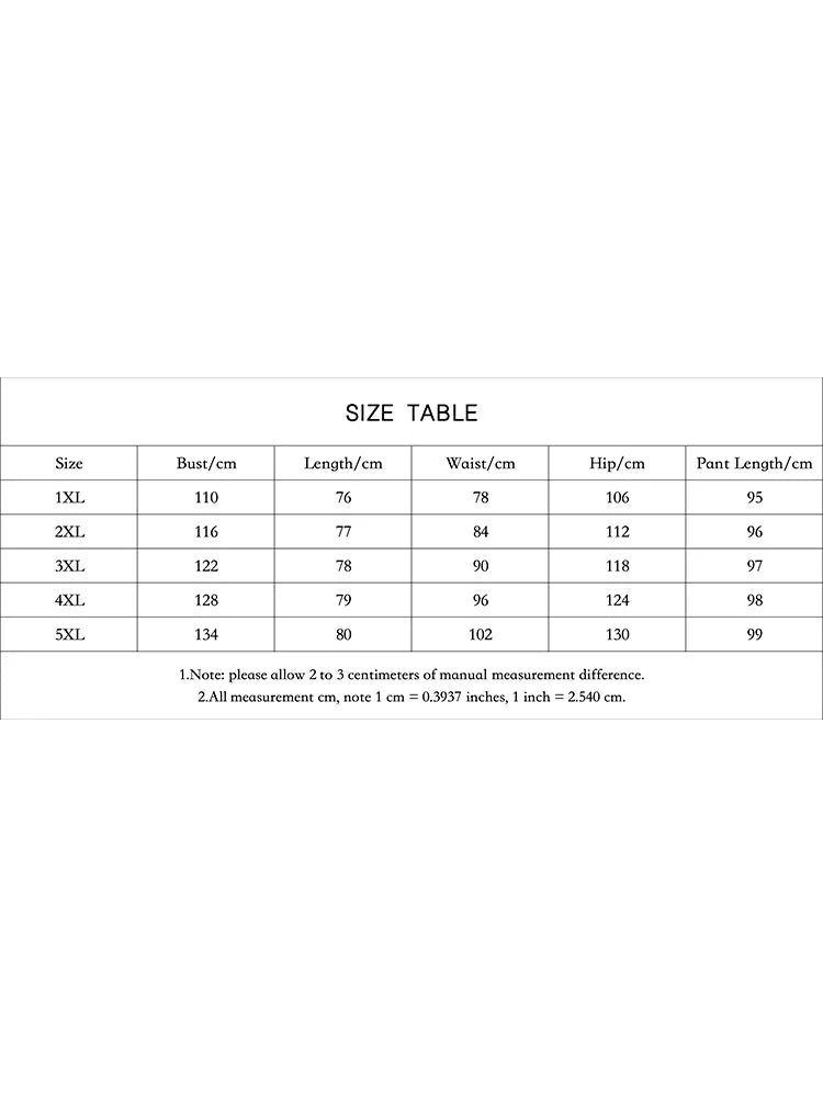 Plus Size Ladies Hit Casual Flower Color Printing Large Size Round-Necked Short-Sleeved T-Shirt Printed Pants Two-Piece Set