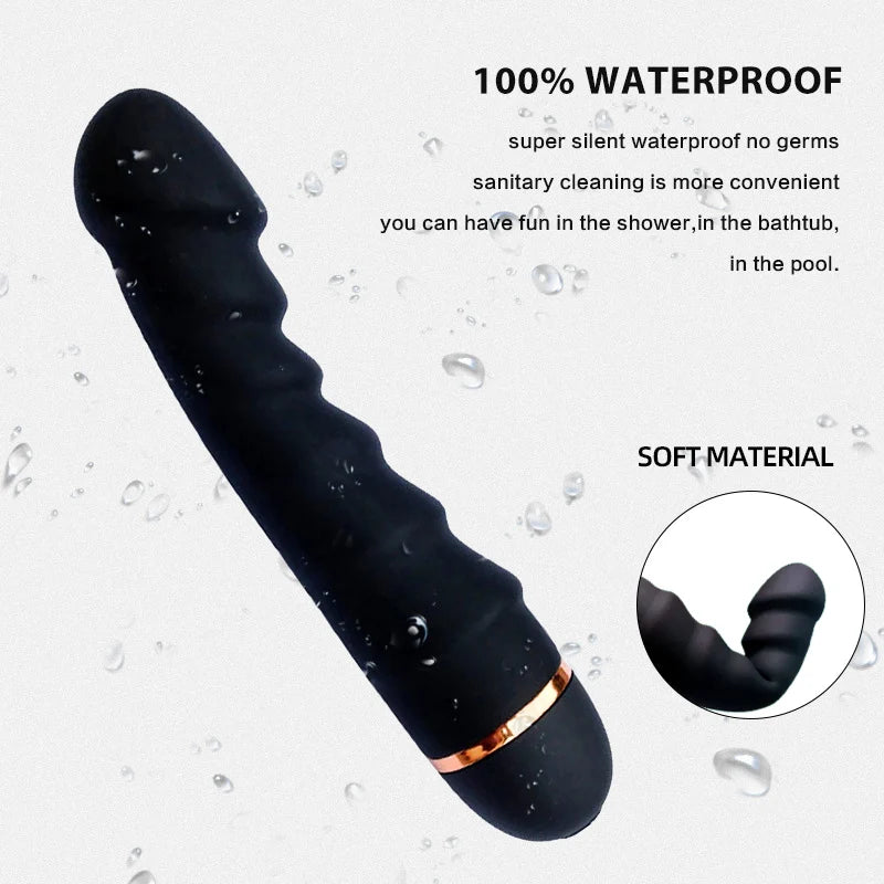 Adult 10 Modes Vibrator Soft Silicone Dildo Realistic Penis Strong Motor G-spot Clitoral Stimulator Female Masturbator Adult Sex Toys