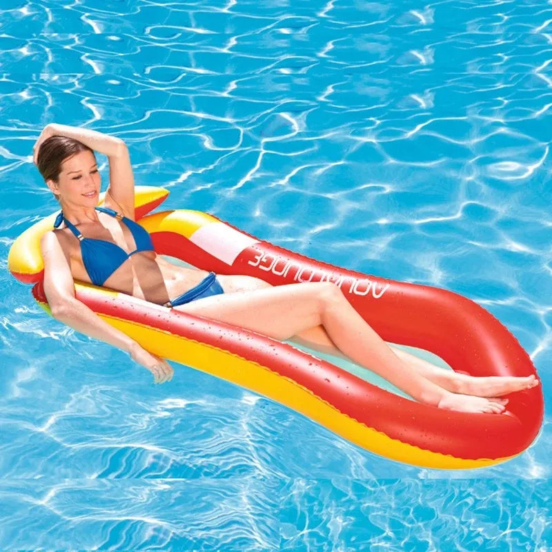 Summer Inflatable Toys Sea Swimming Pools Foldable Float Row Water Hammock Recliner Air Mattress Beach Party Sport Lounger Chair