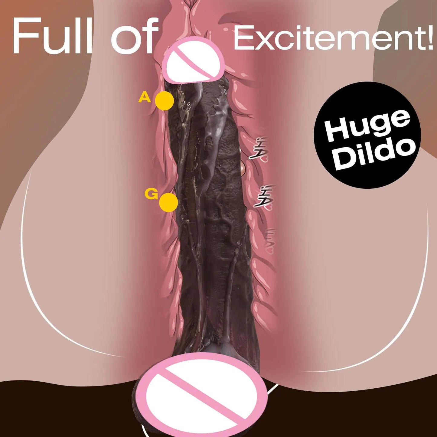 NEW Arrivals 27cm Super Long Realistic Black Dildo with Suction Cup Silicone Penis Anal Dildos Adults Sex Toys for Women Man Strap On Dick Vagina Stimulator