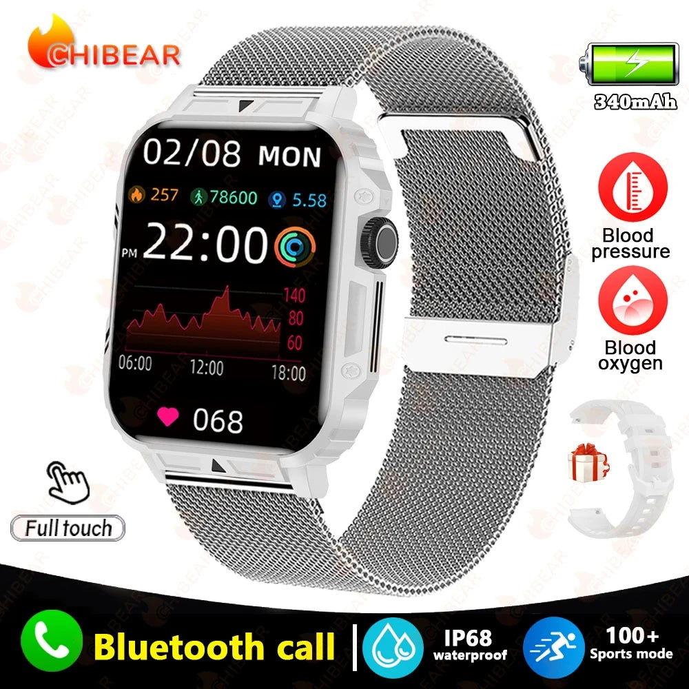 New Smart Watch Women Men AMOLED Full Touch Screen GPS Health Monitoring IP68 Waterproof Bluetooth Call Smart Watch For Android IOS