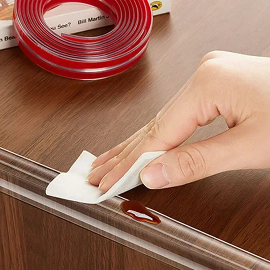 NEW Arrivals 1OPCS Corner Guards Set + 3M Transparent PVC Baby Protection Strip with Double-Sided Tape Anti-Bumb Kid Safety Table Edge Furniture Guard Corner L Protectors
