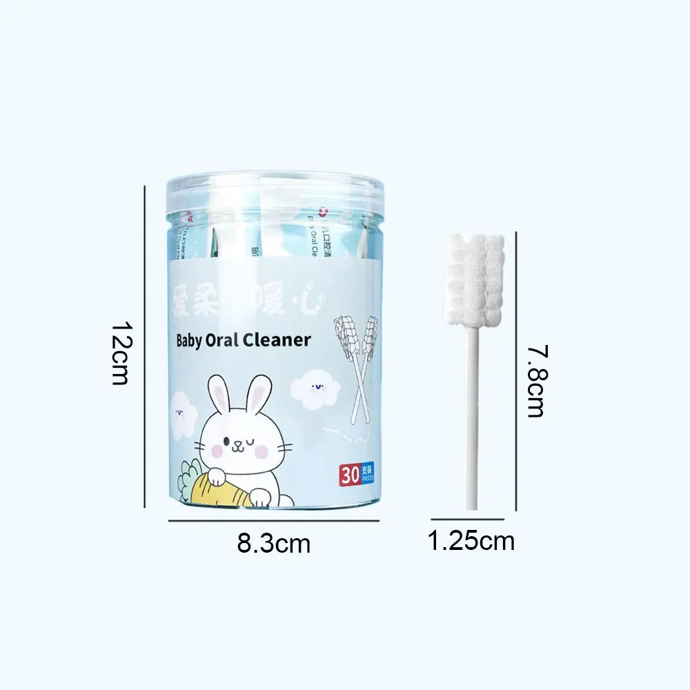 30/60/90/150/300 PCS Set Baby Mouth Cleaning Stick Disposable Detergent Milk Tooth Veil Toothbrush Baby Tongue Coating Brush Scraper Cleaner Wash Newborn Baby Teeth Care