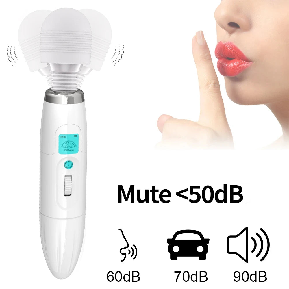 NEW!!!! HOT SALE!!!! Wireless Vibrator USB Rechargeable Massager Sex Toys for Woman Masturbator Silicone  Erotic AV Magic Wand Clitoris Stimulator Women Masturbation Supplies Adults 18+ Sex Toys Products