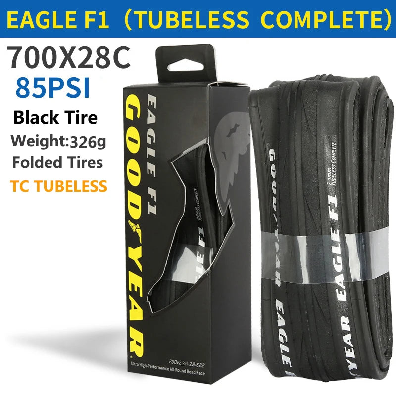 Goodyear Eagle F1 Road Bike Tire Tubeless/Tube Tyre 700x25/28/30/32C Bicycle Foldable Anti-puncture Gravel Tyre Cycling Parts