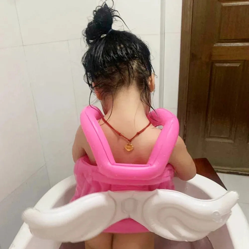 New Arrivals 12 Colors/Styles Angel Wings Inflatable Vest Life Jacket for Girls Swimming Training Accessories PVC Material Floatation Device with Wings Home Water Pool Beach