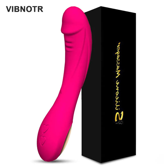 Dildo G-spot Vibrator for Women Powerful Vagina Clitoris Stimulator Soft Skin Feeling Sex Erotic Toys Products for Adults