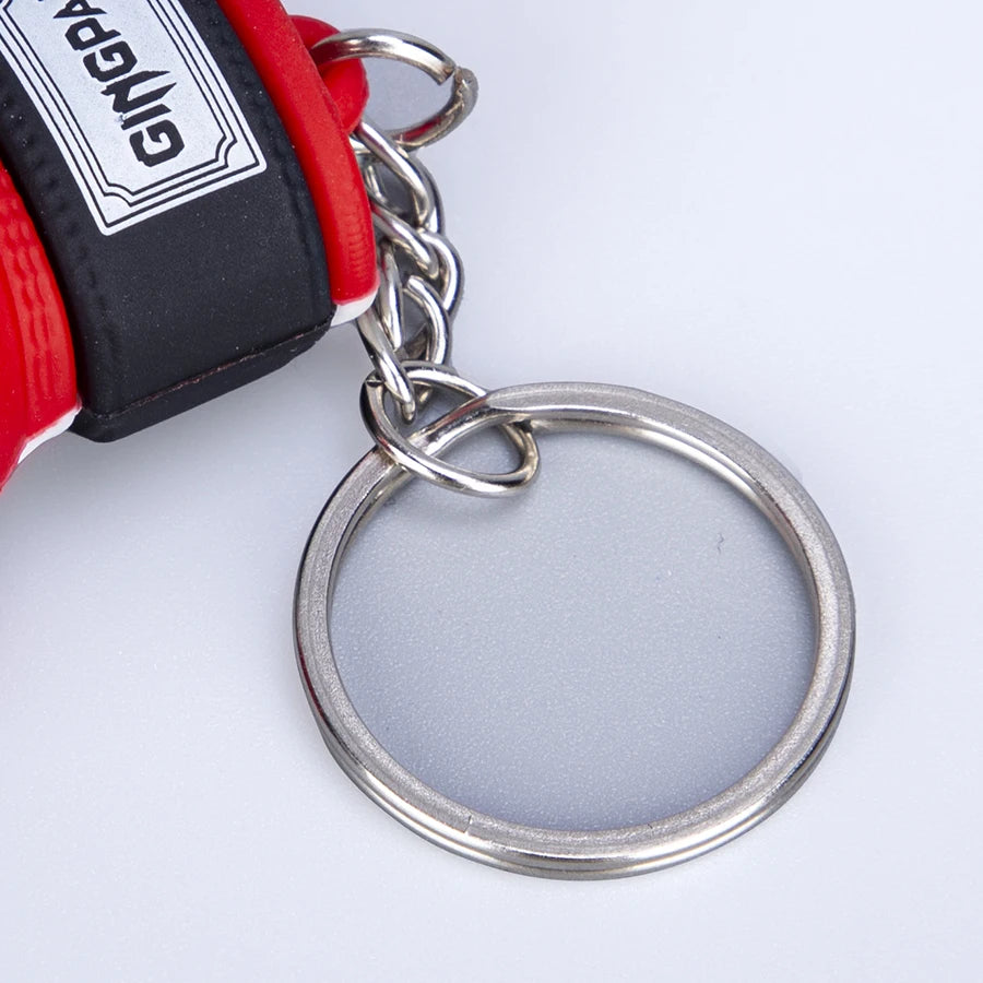 For Boxing Lovers Boxing PU Leather Gloves Keys Holder Punch Sandbag Pendant Muay Thai Kicking MMA Glove Taekwondo Targets Key Ring Kids/Adults Gloves Ornaments