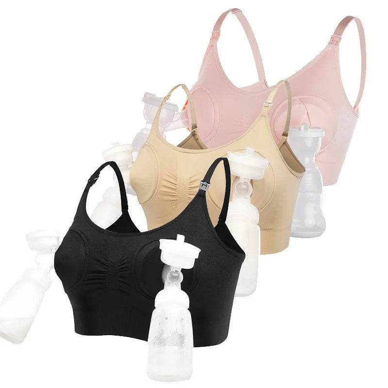 NEW Arrivals Maternity Bra Cotton Bra for Nursing Push Up Hands Free Breast Pump Maternity Breast Feeding Bra Women Underwear Clothing