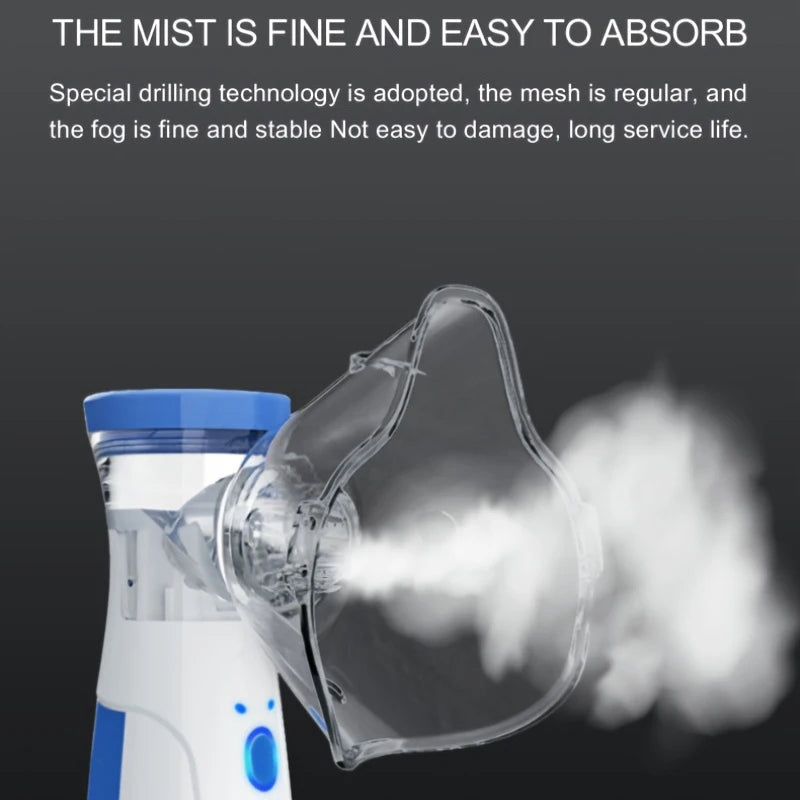 HOT SALE Medical Nebulizer USB Charging Handheld Adult Children Asthma Sleeping Apnea Breathing Support Inhaler Cough Compressor Sprayer Portable Compact Adjustable Nebulizer Home Nebulizer Medical Supplies