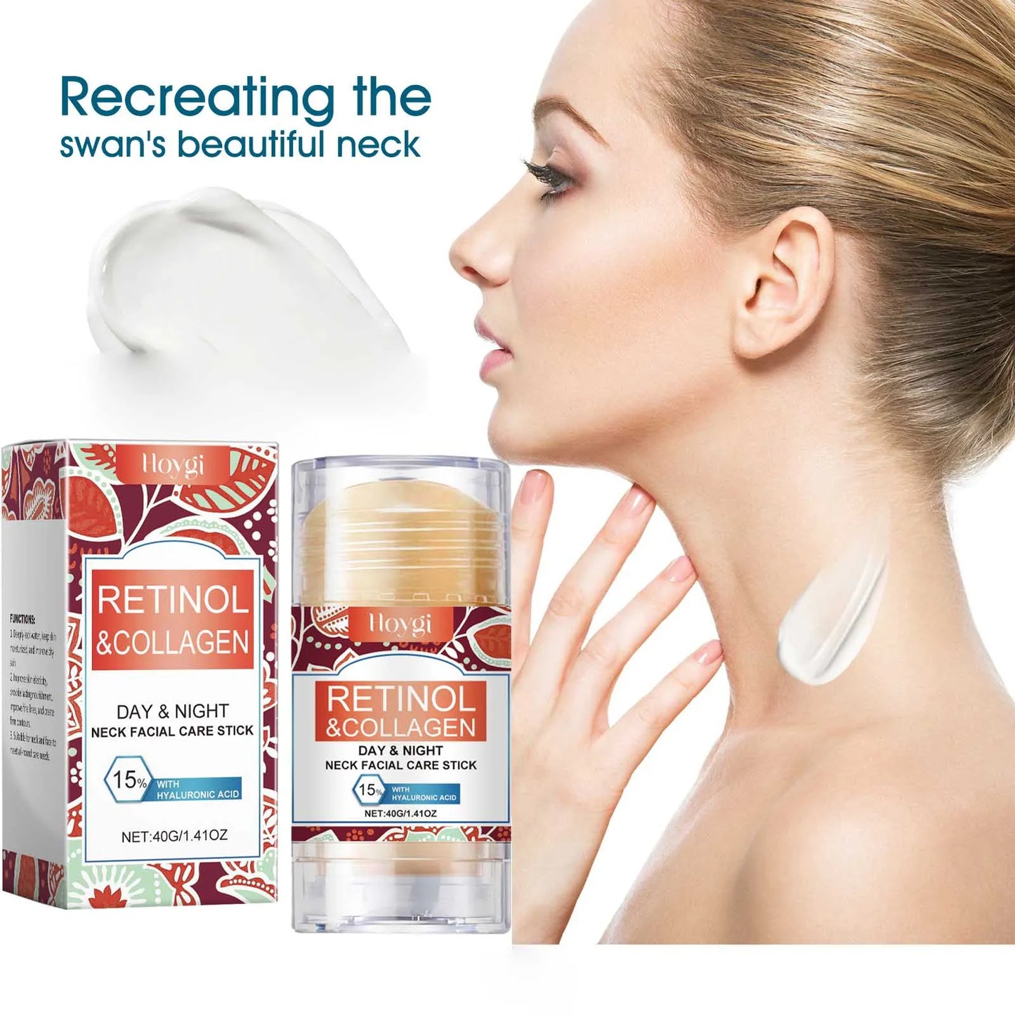 Buy 10 Get 12 Free NEW Retinol & Collagen Neck Cream - 40g | Firming, Moisturizing & Lifting | Hyaluronic Acid for All Skin Types Women Skin Care Supplies