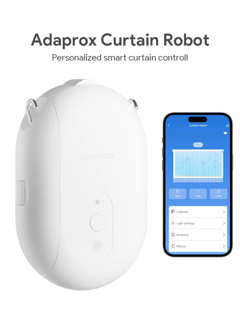 Robot Curtain Motor with Hooks Bluetooth/Zigbee APP Control Smart Device Drapes Curtain Pusher Robot TUYA Rail Curtain Robot Support Voice Control Home Smart Life Devices