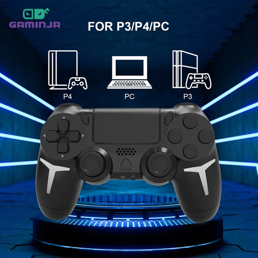 NEW Black/White Color 6-Axis Gyroscope Dual Vibration With touch pad Wireless Gamepad Bluetooth Controller For PS4 PS3 Console Computer PC