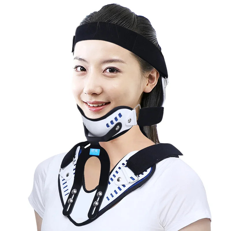 Korean Medical Neck Brace - Adjustable Cervical Collar for Home Rehabilitation, Traction Support & Posture Correction Health Care Accessories