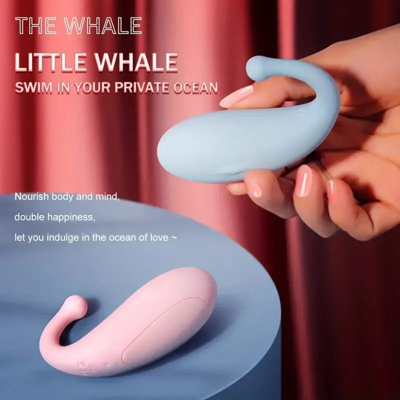 10 Modes Vibrators Whale Shape Vaginal Stimulator Vibrating Egg Bluetooth APP Control Sex Toys For Women G Spot Massage