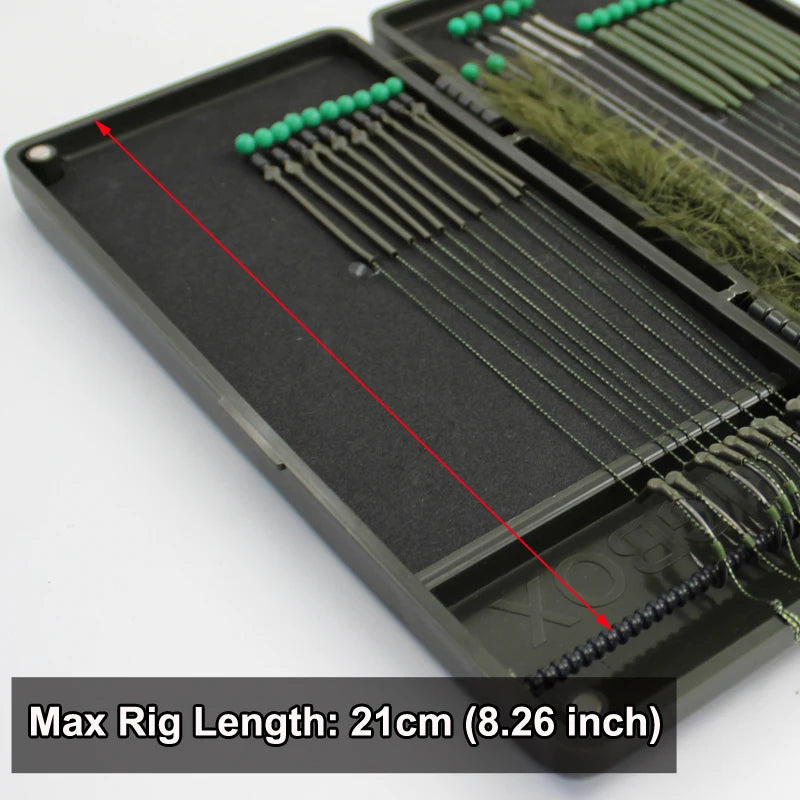 NEW Arrivals Carp Fishing Tackle Box Rig Safe Combi Soft Hook Length Hair Ronnie Zig Rig Storage System Magnetic Fishing Swivel Lines Aligner Tackle Box Lake River Fishing Accessories