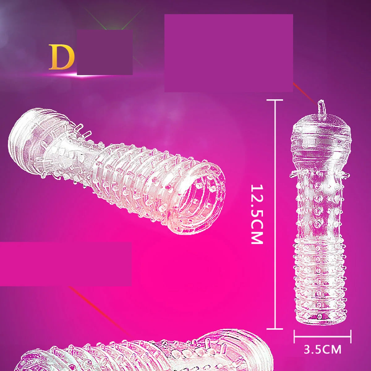 Adult 5Pcs Reusable Condoms Male Penis Extension Sleeves Sperm Lock Cock Ring Dildo Cover Adult Sex Toys For Men Delay Ejaculation