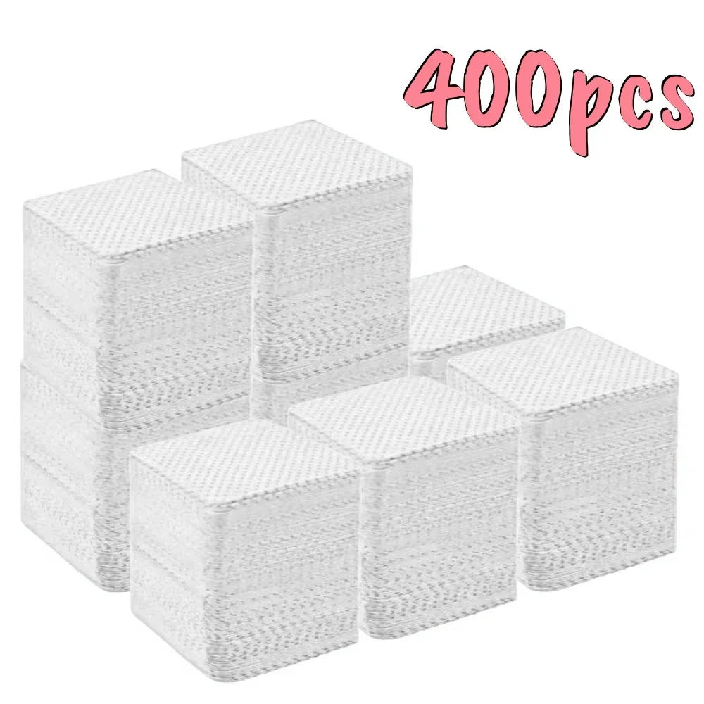 600 PCS Set White/Pink Color  Lint-Free Nail Wipes Gel Cleansing Tissues Aluminum-Free Nail Polish Remover Pads for Nail Beauty Cleaning Care Tools Pedicure Women Nail Care Manicure Supplies