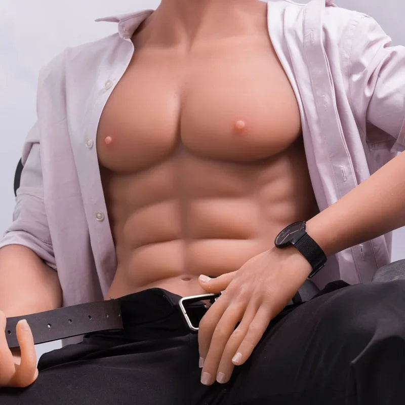 Adult Female Entity Doll Handsome Male Real Body Half Silicone Doll Fun Husband Big Penis Big Penis Woman's Favorite Boyfriend