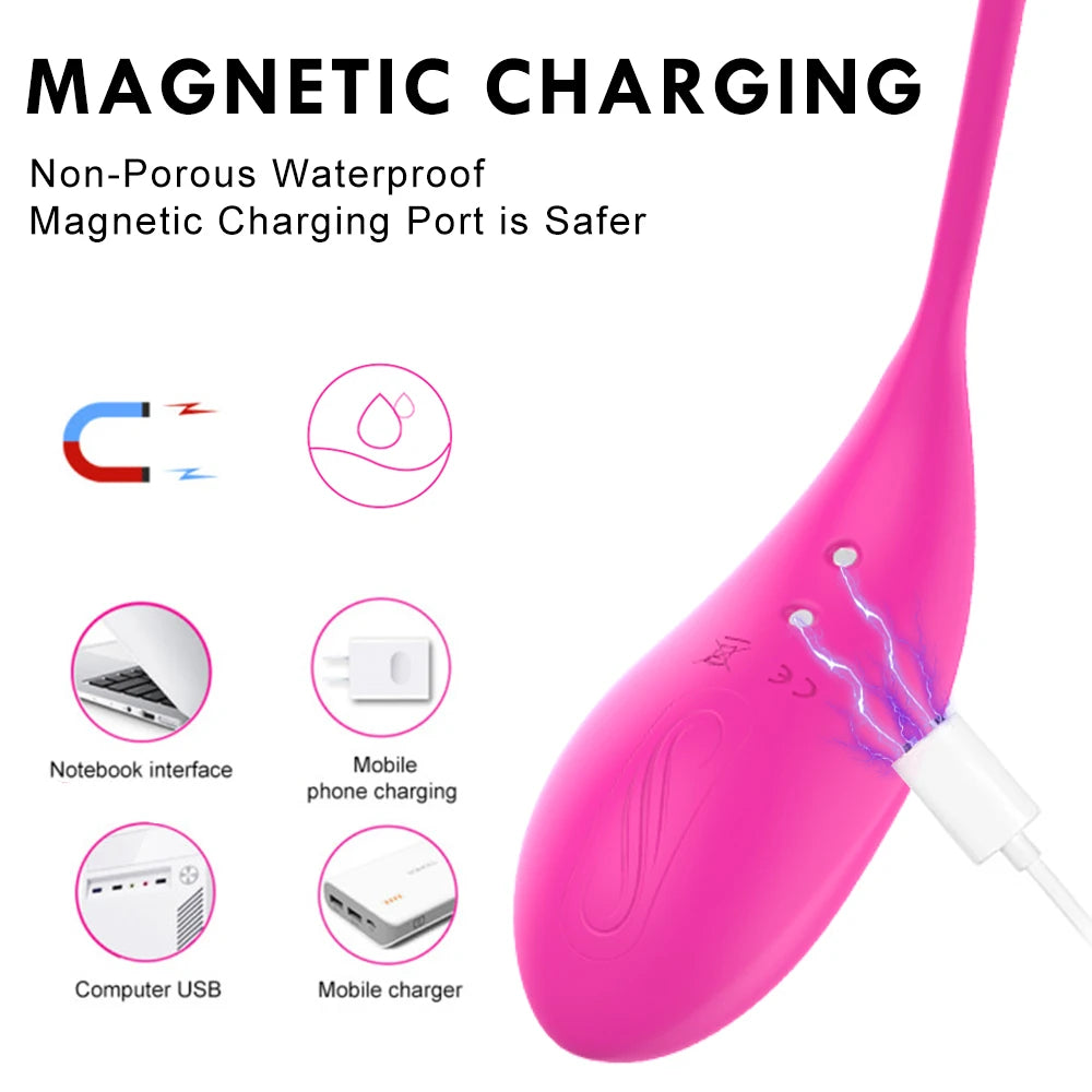 Powerful Wireless Remote Control Vibrating Egg Sex Toys Female Wearable G-Spot Vibrator Love Egg Jump Goods for Adults 18 Women