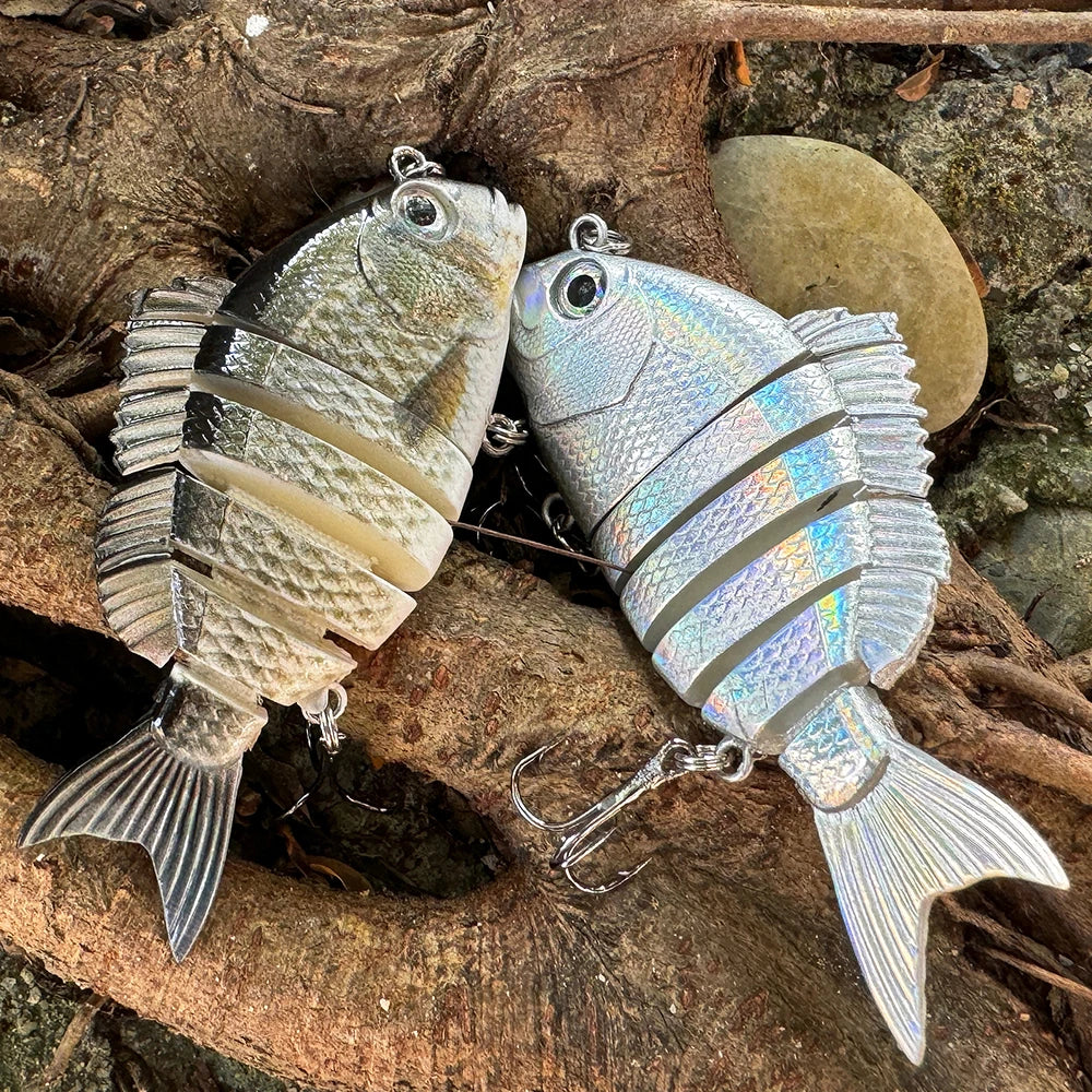 Swimbait Sinking Lure 16.5g 8cm Multi Joint Lure Slow Sinking Pencil Metal Joints VIB  Pike Treble Hooks Carp Fishing Tackle Hard Bait Fishing Accessories