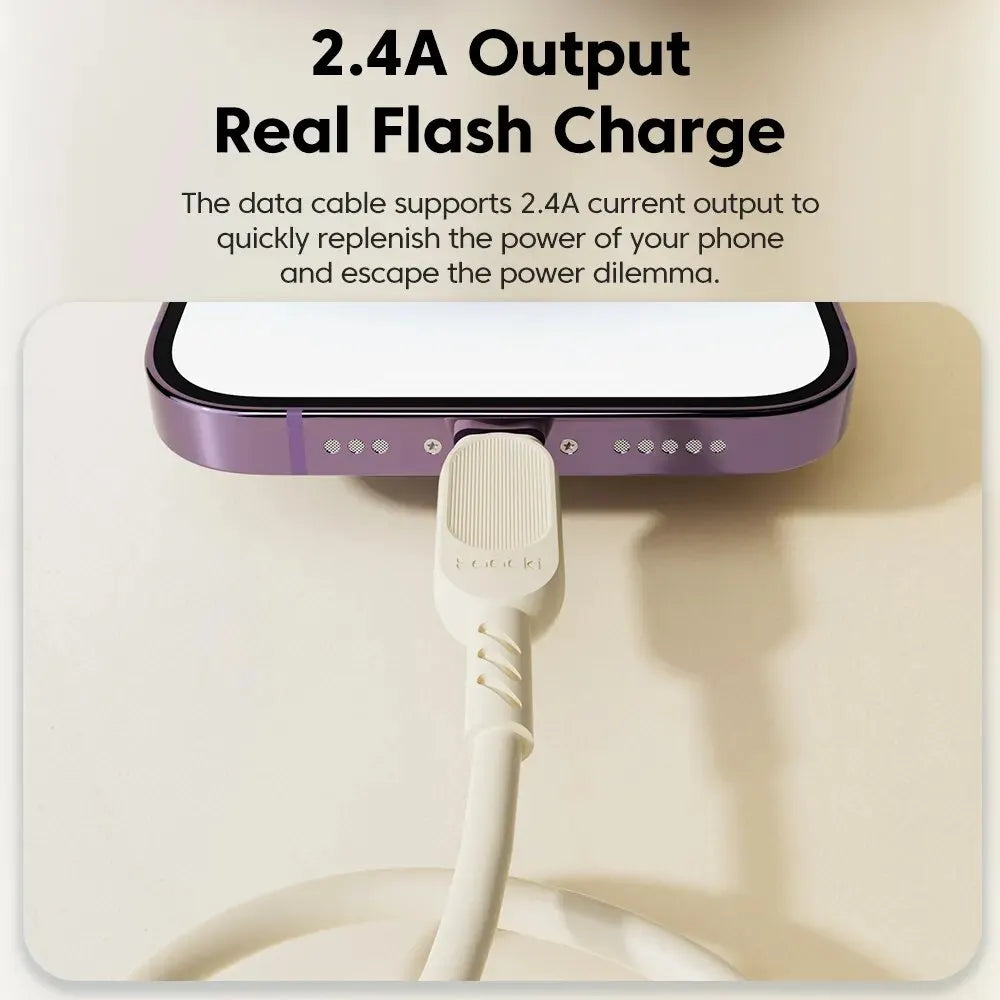 Toocki 3Pack 2.4A USB Cable For iPhone 14 13 12 11 Pro Max Mini Xs Xr X8 iPad MacBook Fast Charging Lightning Cable Cord Data