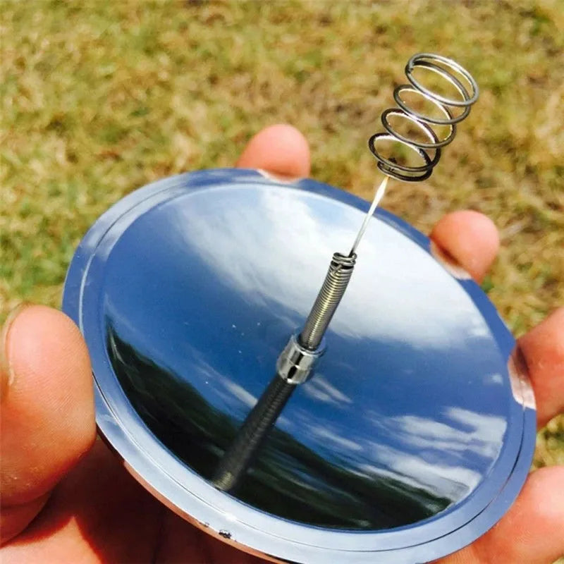Solar Lighter Outdoor Emergency SOS Survival Fire Ignition Waterproof Windproof Emergency Travel Kits Portable Camping Hiking Wild Life Survival Tool Gear