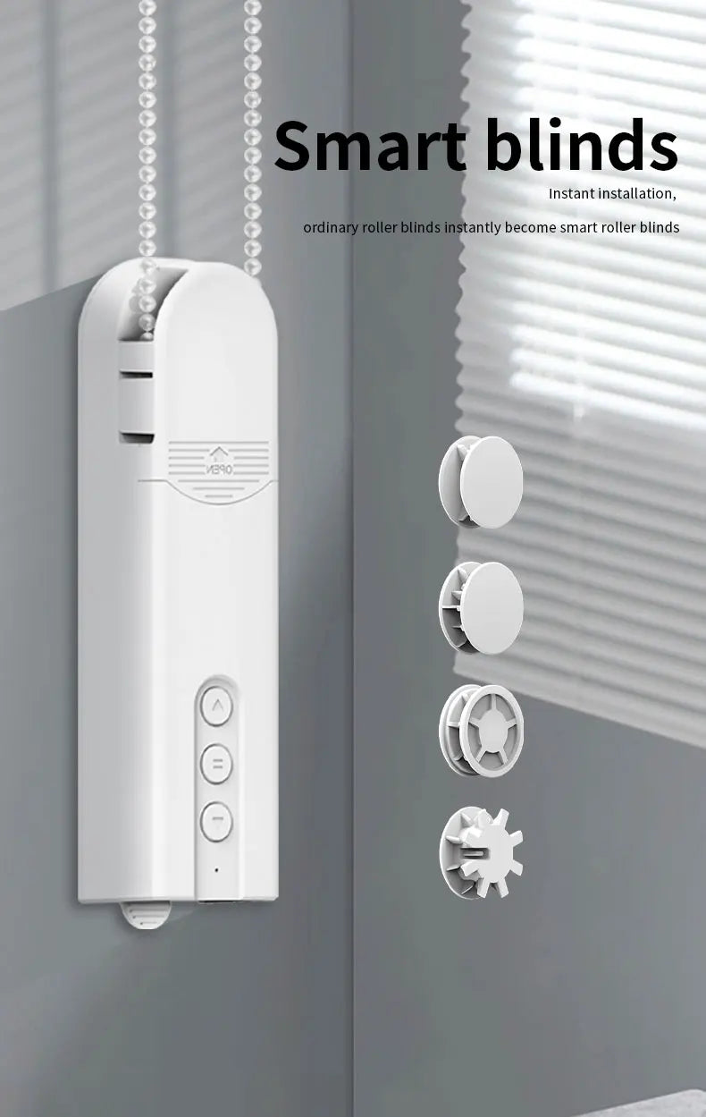 NEW Arrivals Wi-Fi/Zigbee/Bluetooth Smart Robot Curtains Roller Open/Close Pusher Shade Driver ,Solar Panel ,Blinds Motor Power By Battery ,For Alexa Google Home, Easy Install Curtains Drapes Robot Motor.