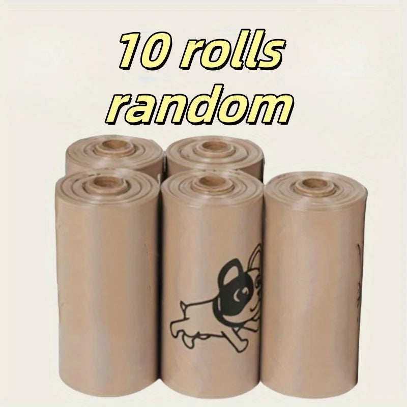 NEW Design 6/10 Rolls Set 180 Count Super Thick Dog Poop Bags, Leak-Proof Polyethylene Suitable For Cats & Dogs, Outdoor Pet Cleaning Supplies