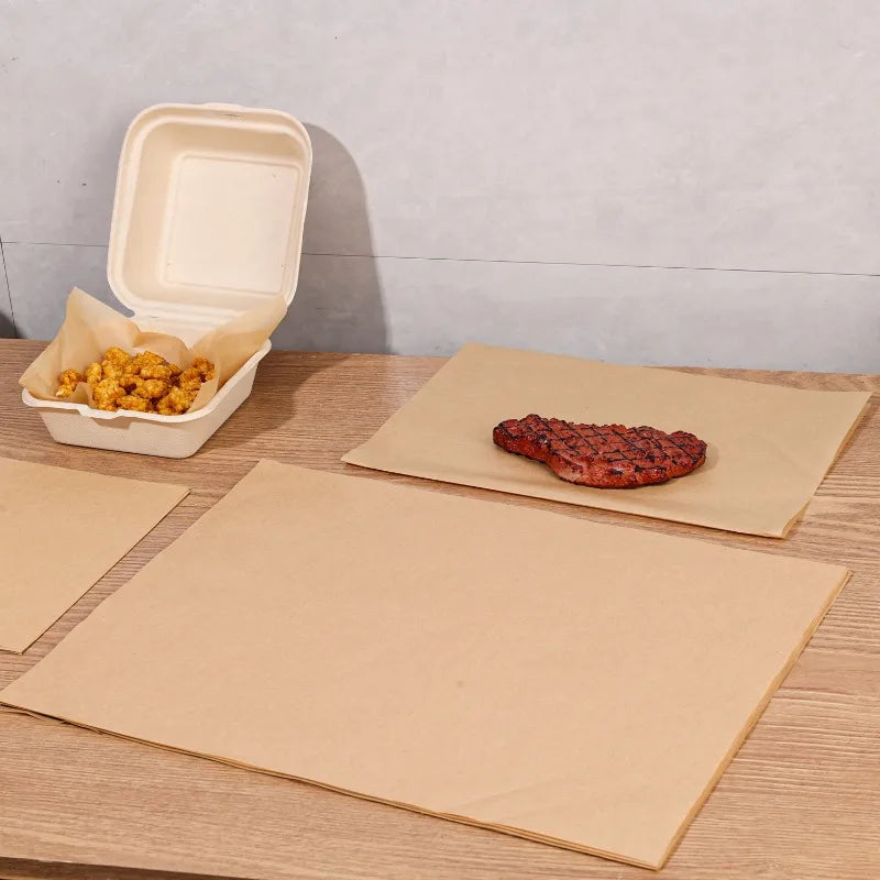 50 PCS Set 30x45cm Baking Paper Sandwich Wrappers Oil-Proof Fried Chicken Cooking Grilling Mat Paper Kitchen Food Wrapping Paper Baking Tools Set