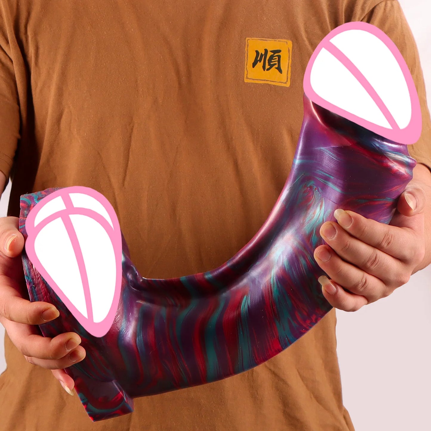 50CM x 20.5 Diameter Long Dildo Huge Cock Penis Silicone Suction Cup Dildos Vaginal Masturbator Anal Butt Plug Sex Toys Products for Women Endless Pleasure Adults Sex Shop Supplies