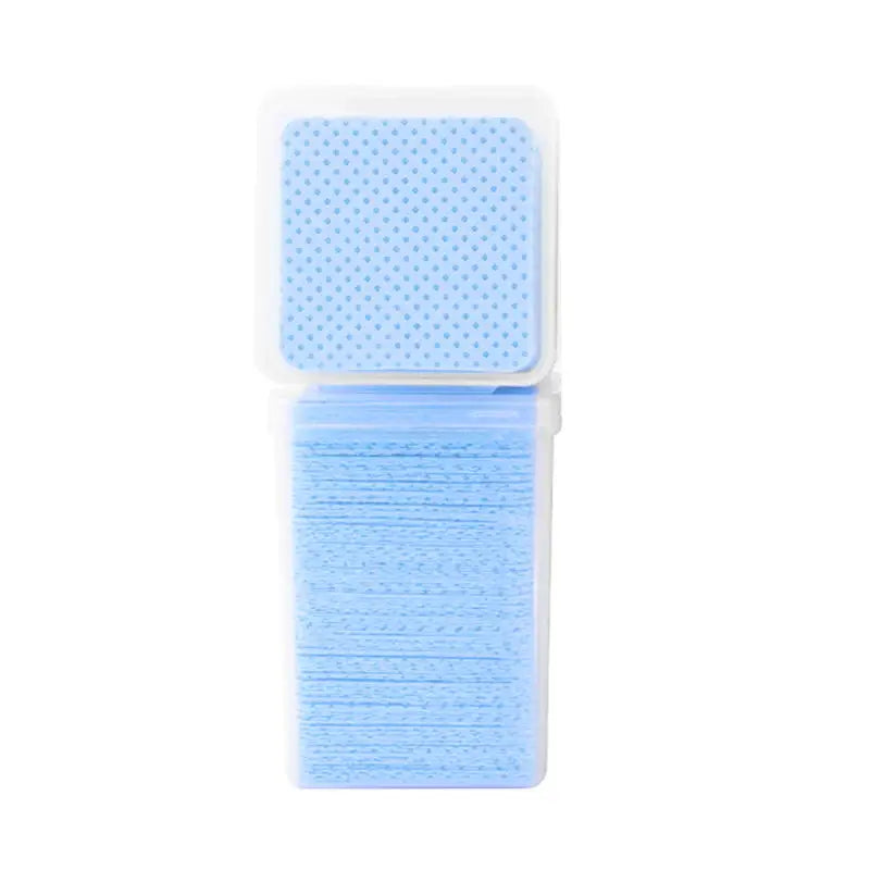 400 PCS Set Eyelash Residual Glue Remover Cotton Wipes UV Gel Nail Tips Polish Remover Cleaner Lint-Free Paper Pad Lash Makeup Tools