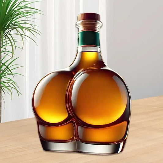 Whiskey Glass Decanter Novelty Statue - Home Office Bars Pubs Hotels Restaurants Decorations Wine Container for Alcohol - Liquor Bottle Wine Barware Accessories