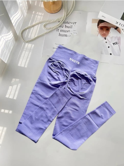 NEW Arrivals S-XL 10 Colors Summer High Quality Breathable High Elastic NVGTN Fitness Sports Fitness Yoga Pilates Cycling Pants Women Sports Clothing Supplies