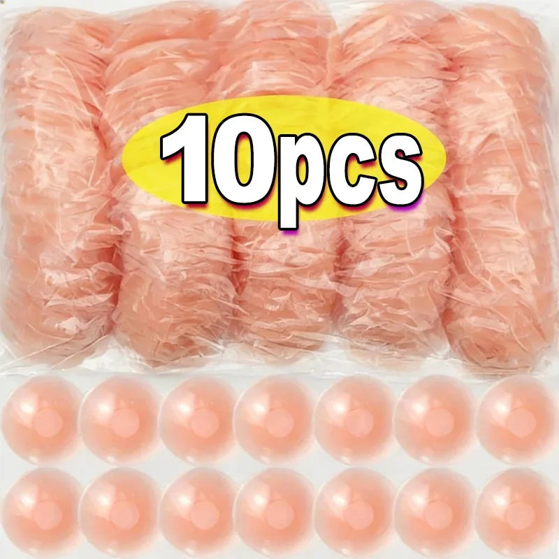 20/50/100 PCS Set Women Reusable Breast Petals Lift Invisible Silicone Bra-Less Pasties Pads Nipple Cover Invisible Petal Adhesive Bra Cover  Stickers Ladies Underwear Accessory Sets