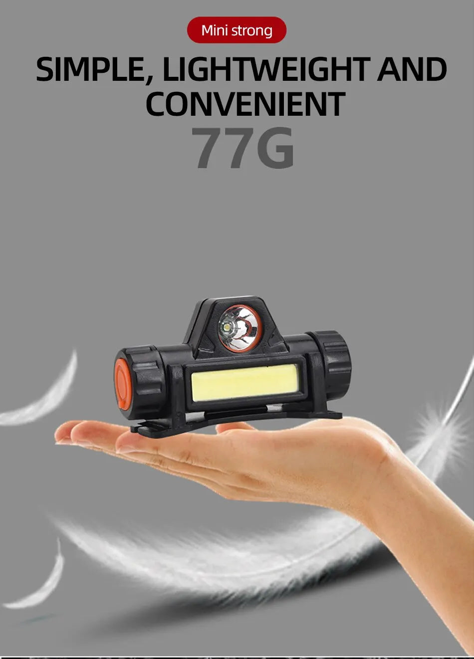 NEW Arrivals Rechargeable COB LED USB Headlamp Strong Magnetic Powerful Headlight Super Bright Waterproof Head Torch For Outdoor Fishing Camping Cycling Night Hiking