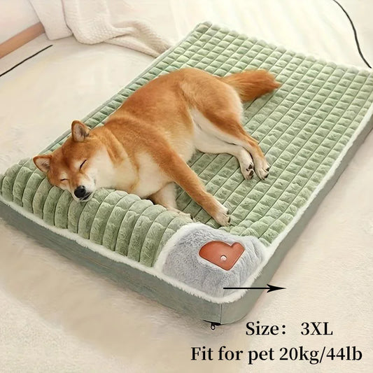 Cross-Border New Arrival Sleeping Dog Orthopedic Mat Winter Warm Removable Washable Kennel Mattress Pet Supplies Large Dog Dog Bed Pets Supplies