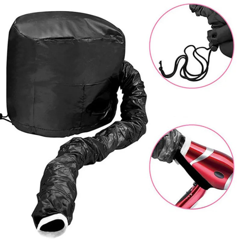 4 Colors Hair Drying Cap Hair Dryer Caps Hair Perm and Dye Styling Warm Air Adjustable Drying Hood Home Hairdressing Salon Tool