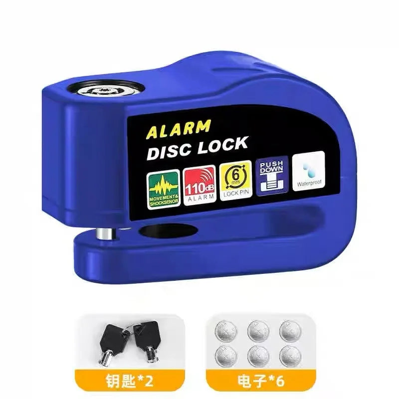 For Bicycle Scooter Motorcycle Disk Brake Lock Electric Battery Mountain Bike Brake Disk Lock Anti-Theft Alarm Motorcycle/Bike Brake Lock