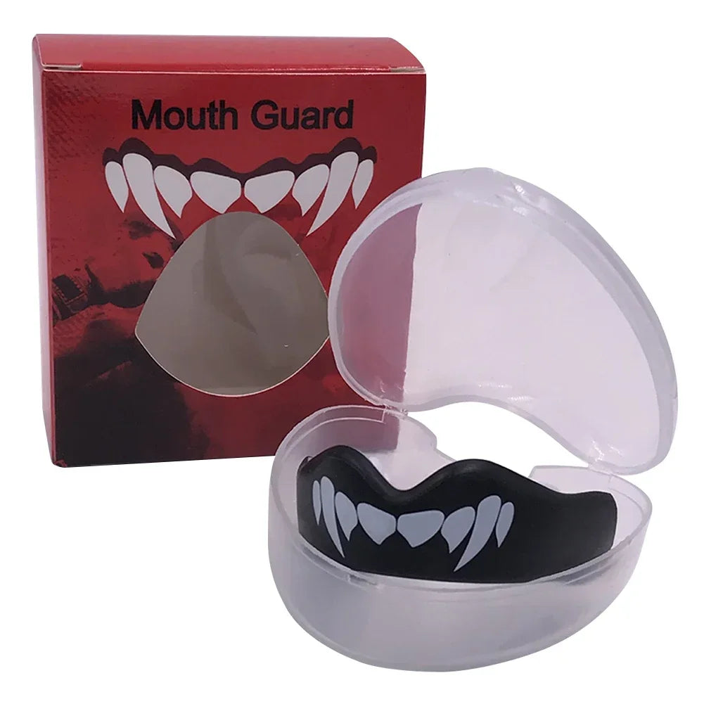 Blue/Red Color New Boxing Basketball Sports Mouth Guard Teeth Protection Professional Sports Braces Karate Taekwondo Fighting Training Muay Thai Protective Gear Boxing Braces