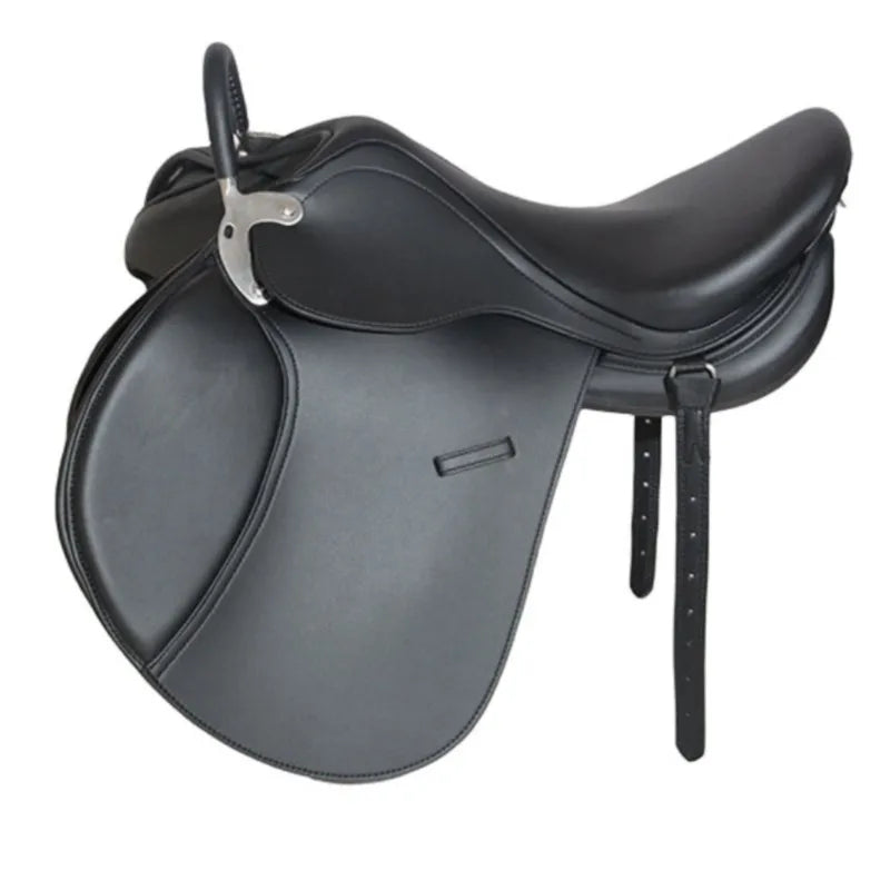 British Style Armrest Comprehensive Novice Saddle Microfiber Wear-Resistant Horse  Equestrian Supplies