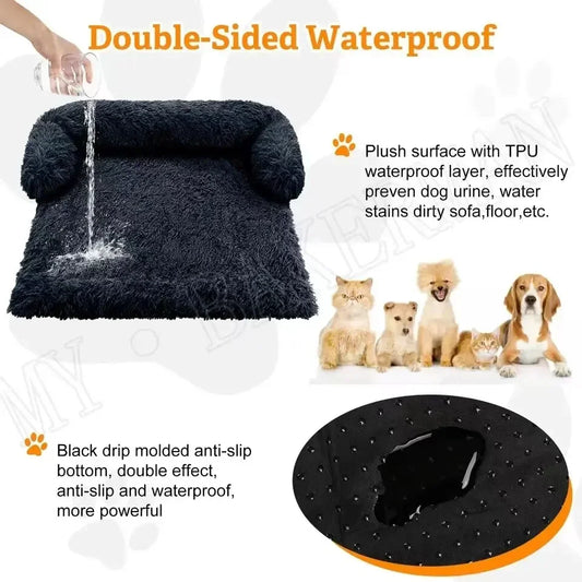 Pet Dog Bed Sofa Large Dog Sofa Bed Dog Pet Comfortable Bed Warm Cover Washable Soft Furniture Protective Pad Cat Blanket